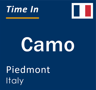 Current local time in Camo, Piedmont, Italy