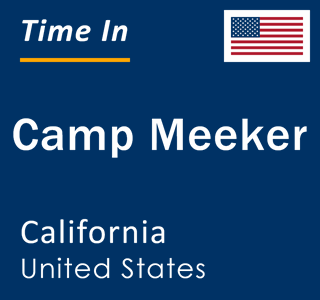 Current local time in Camp Meeker, California, United States