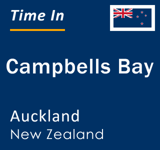 Current local time in Campbells Bay, Auckland, New Zealand