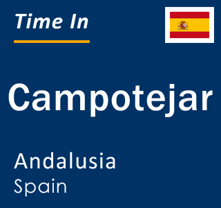 Current local time in Campotejar, Andalusia, Spain