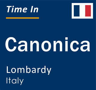 Current local time in Canonica, Lombardy, Italy