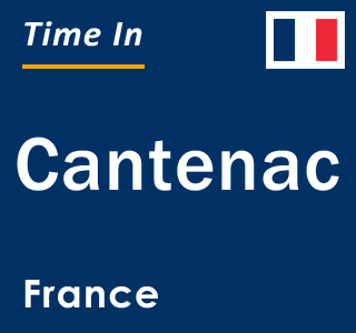 Current local time in Cantenac, France