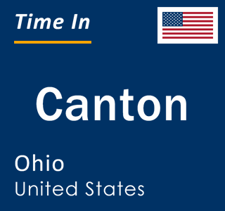 Current local time in Canton, Ohio, United States