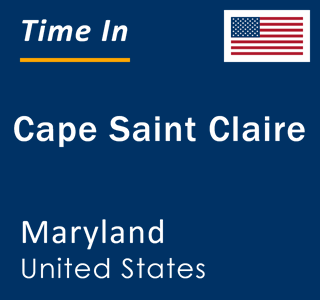 Current local time in Cape Saint Claire, Maryland, United States