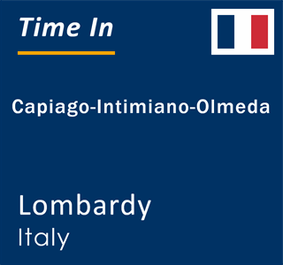 Current local time in Capiago-Intimiano-Olmeda, Lombardy, Italy