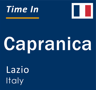 Current local time in Capranica, Lazio, Italy