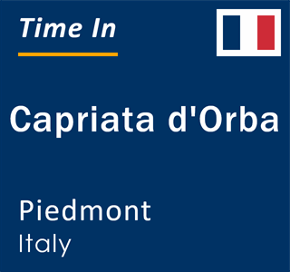 Current local time in Capriata d'Orba, Piedmont, Italy