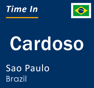 Current local time in Cardoso, Sao Paulo, Brazil