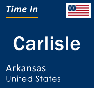 Current local time in Carlisle, Arkansas, United States