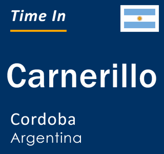 Current local time in Carnerillo, Cordoba, Argentina