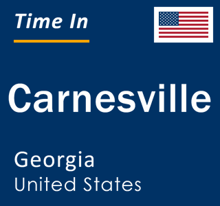 Current local time in Carnesville, Georgia, United States