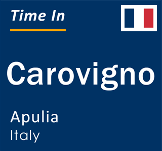 Current local time in Carovigno, Apulia, Italy