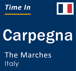 Current local time in Carpegna, The Marches, Italy