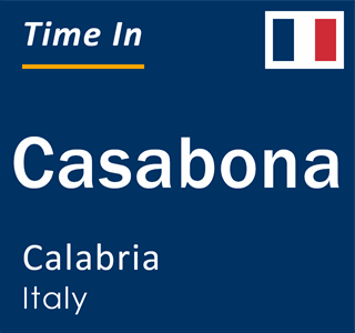 Current local time in Casabona, Calabria, Italy