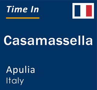 Current local time in Casamassella, Apulia, Italy