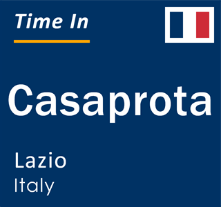 Current local time in Casaprota, Lazio, Italy