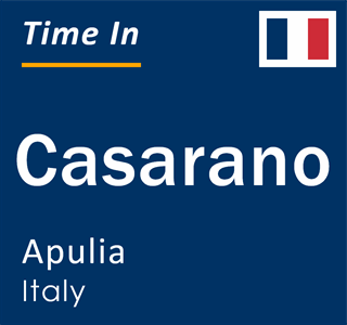 Current local time in Casarano, Apulia, Italy