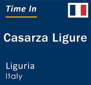 Current local time in Casarza Ligure, Liguria, Italy