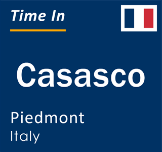 Current local time in Casasco, Piedmont, Italy