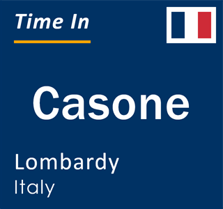 Current local time in Casone, Lombardy, Italy