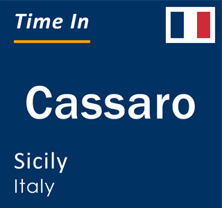 Current local time in Cassaro, Sicily, Italy