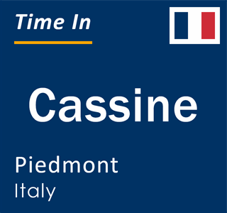 Current local time in Cassine, Piedmont, Italy