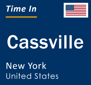 Current local time in Cassville, New York, United States