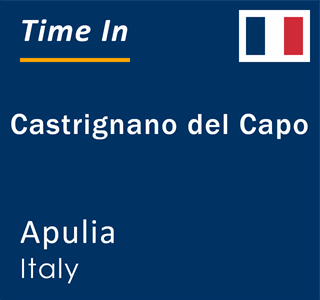 Current local time in Castrignano del Capo, Apulia, Italy