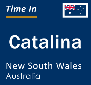 Current local time in Catalina, New South Wales, Australia