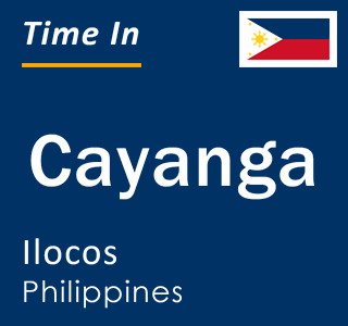 Current local time in Cayanga, Ilocos, Philippines