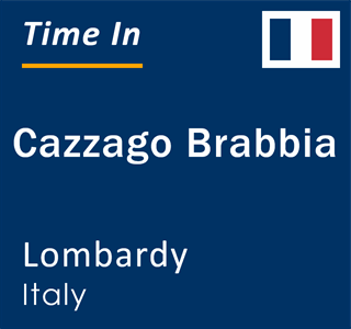 Current local time in Cazzago Brabbia, Lombardy, Italy