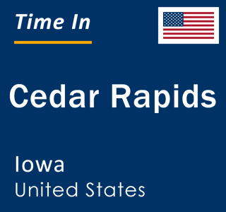 Current local time in Cedar Rapids, Iowa, United States