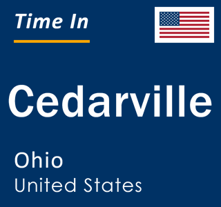 Current local time in Cedarville, Ohio, United States