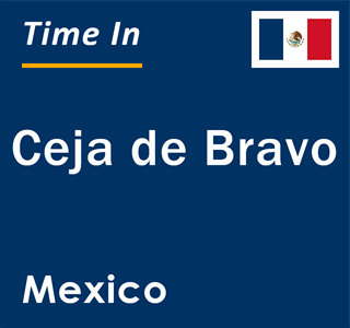 Current local time in Ceja de Bravo, Mexico