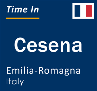 Current local time in Cesena, Emilia-Romagna, Italy