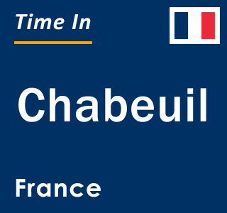 Current local time in Chabeuil, France