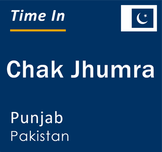 Current local time in Chak Jhumra, Punjab, Pakistan