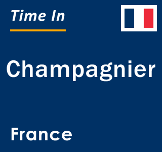 Current local time in Champagnier, France