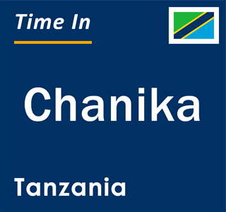 Current local time in Chanika, Tanzania