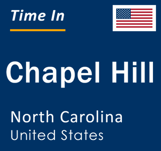 Current local time in Chapel Hill, North Carolina, United States