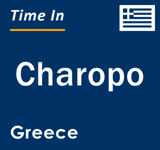 Current local time in Charopo, Greece