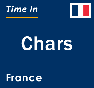 Current local time in Chars, France