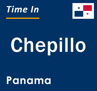 Current local time in Chepillo, Panama