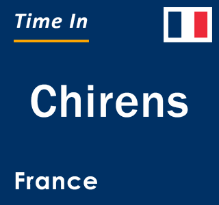 Current local time in Chirens, France