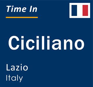 Current local time in Ciciliano, Lazio, Italy