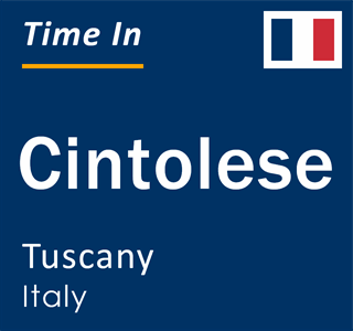 Current local time in Cintolese, Tuscany, Italy