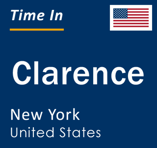 Current local time in Clarence, New York, United States