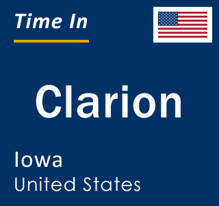 Current local time in Clarion, Iowa, United States