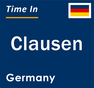 Current local time in Clausen, Germany