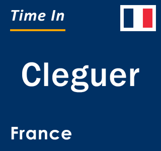 Current local time in Cleguer, France